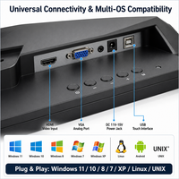 Sistem POS Restoran/Toko Longfly 15 Inch, Tablet Menu Elektronik Layar Sentuh Kapasitif Windows