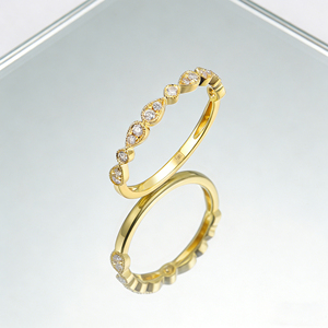 Anillo de compromiso y moda personalizado de plata y oro macizo de 10K/14K/18K, con diamantes cultivados en laboratorio CVD de calidad IGI VVS-VS, corte ovalado y corte brillante, clásico. - Product Image 6