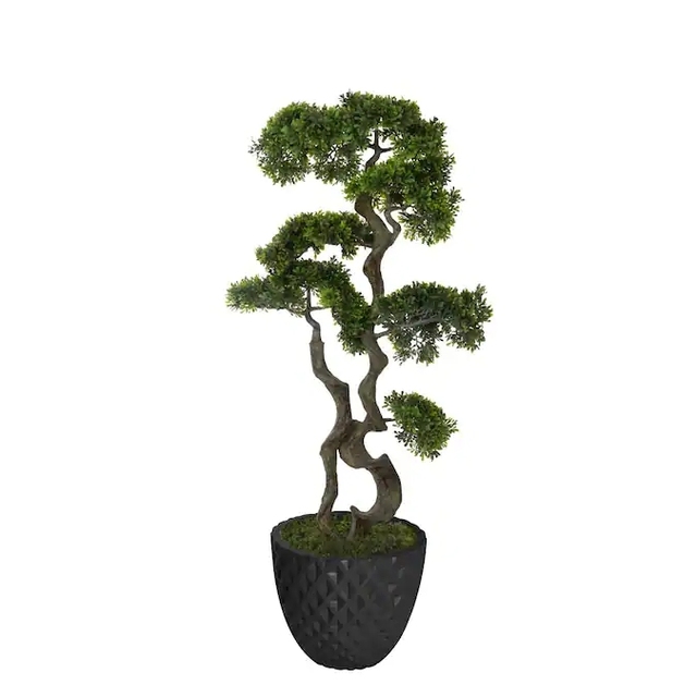 Green Artificial Styling Simulation Tree Indoor Decoration Fiberglass Artificial Tree Outdoor