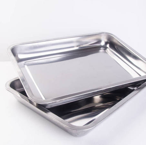 Bandeja de Horno Baja de Acero Inoxidable 304 al por Mayor de Fábrica, Bandeja Metálica Anticorrosión para Panadería, Cocina Doméstica y Restaurantes - Product Image 2
