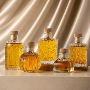 <span class=keywords><strong>Meilleur</strong></span> <span class=keywords><strong>prix</strong></span> – Bouteille en verre gaufré de 100 ml et 250 ml pour spiritueux, bouteille à vin en verre, carafe décorative pour le stockage du whisky, du brandy et du <span class=keywords><strong>gin</strong></span> - Product Image 6