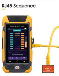 High Performance Optical Network Tester Automatic OTDR VFL OPM OLS Event Map <b>RJ45</b> <b>Cable</b> Tester LED Lighting for FTTH Use - Product Image 3