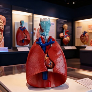 Medizinisches Wissenschaftsmodell für Kehle, Herz und Lunge, Menschliches Organmodell, Anatomisches Lehrmittel - Product Image 4