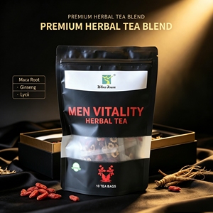 Thé aux herbes naturelles pour la fertilité masculine, marque privée OEM, mélange de maca, ginseng et lycium, sachets de thé énergisant pour le bien-être masculin - Product Image 4