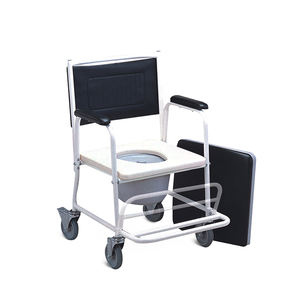 Fauteuil roulant économique avec cadre en acier chromé, homologué UE, étanche, pour usage à domicile - Product Image 4