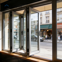 Fenêtres à battants modernes en alliage d'aluminium pour villa, avec verre trempé et finition thermique, fenêtres à battants simples en aluminium blanc
