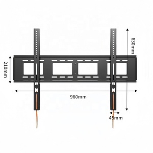 Kích thước lớn 50-100 inch thép TV Wall <span class=keywords><strong>Mount</strong></span> trượt có thể điều chỉnh chiều rộng TV tường chân đế - Product Image 2