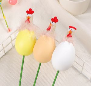 Décorations de Pâques Instagram boutures d'oeufs de résurrection de poulet drôles bouquet de bricolage - Product Image 1