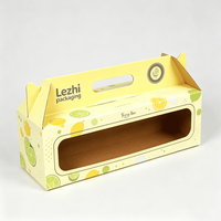 Caja de Cartón Corrugado Reciclable para Bebidas y Té, con Asa, para Llevar, Venta Directa, Portavasos para Café, al por Mayor