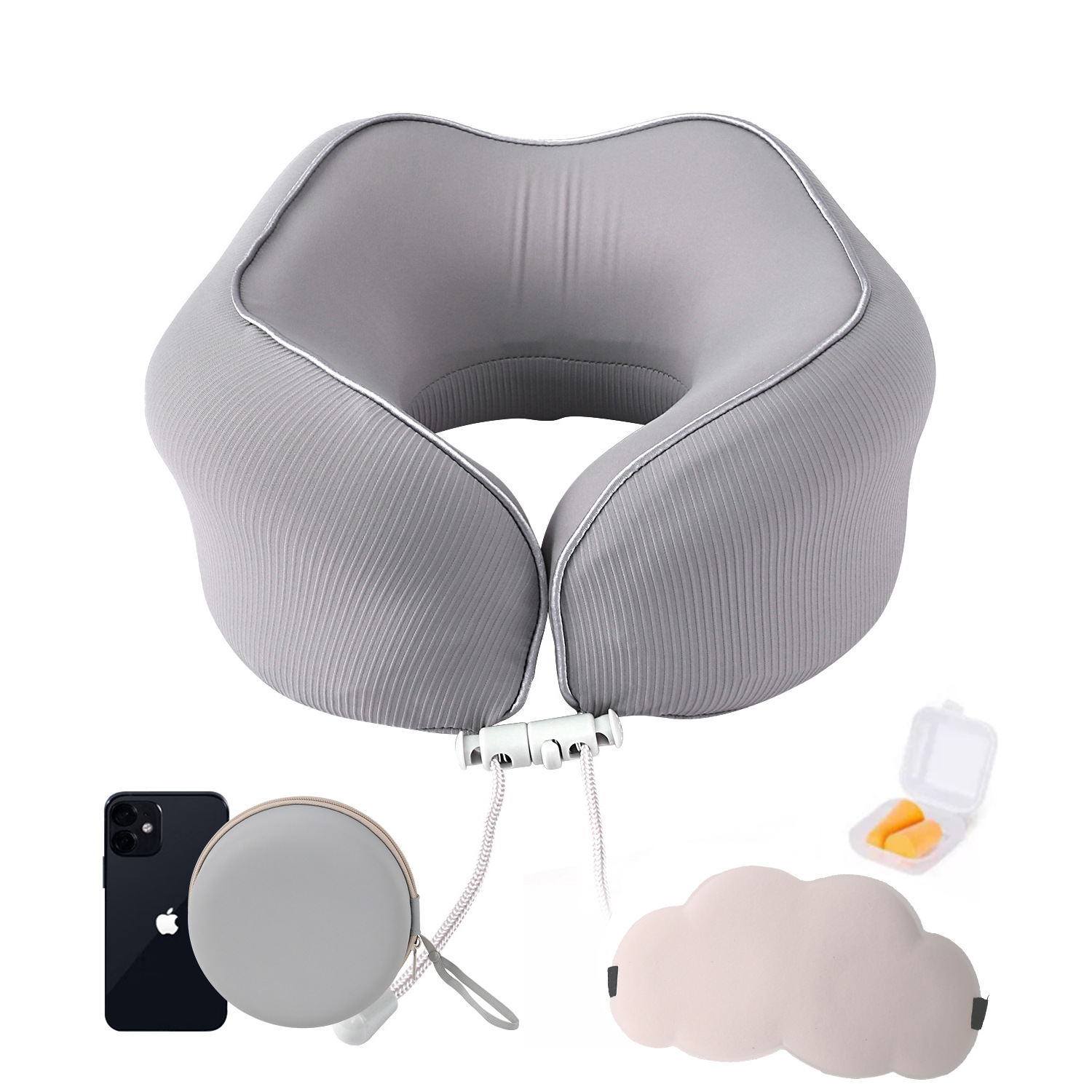 Ensemble de masques pour les yeux en EVA Gray Cloud