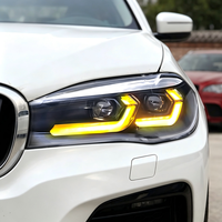 Juego de Faros Delanteros Súper Brillantes de 12V 6000K para BMW X5 F15 2014-2018, Carcasa de ABS Resistente a la Decoloración, Instalación Plug+Play