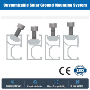 Connecteur de rail solaire <span class=keywords><strong>K2</strong></span> de conception spéciale, structure de rail en aluminium pour panneau solaire, pince intermédiaire pour montage de <span class=keywords><strong>panneaux</strong></span> <span class=keywords><strong>solaires</strong></span> - Product Image 3