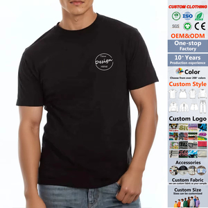 JL1024C cotone personalizzato da <span class=keywords><strong>uomo</strong></span> T-Shirt produttori di <span class=keywords><strong>abbigliamento</strong></span> all'ingrosso con ricamo personalizzato ciniglia Logo T-Shirt - Product Image 1