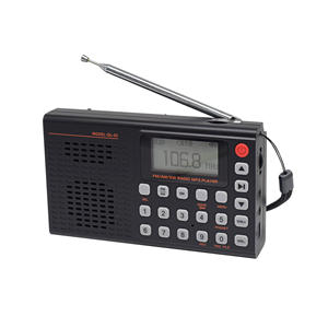 Radio Portátil Q-M02 de Banda Completa AM/FM/SW, Grabadora de Voz de 2000mAh, Reproductor MP3 con TF/USB y Clip Trasero - Product Image 1