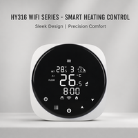 Termostato inteligente WiFi y controlador de temperatura para calefacción, 5 + 2/6 + 1/7 días programables, funciona con Alexa y Google Home