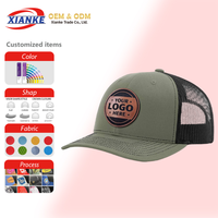 Gorra Trucker de 6 Paneles con Bordado Floral, Unisex, de Alta Calidad, con Cierre a Presión, Personalizable con Logotipo, Modelo XNKY OEM 2026