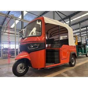Triciclo Eléctrico Estilo Bajaj de Alta Calidad, TukTuk de 3 <span class=keywords><strong>Ruedas</strong></span> con Carrocería Abierta, 3000W, 400kg de Carga Útil, Chasis de Acero, Vehículo de Pasajeros - Product Image 1