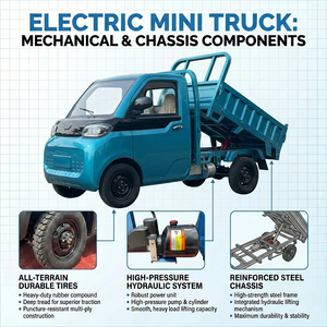 Véhicule utilitaire électrique quatre roues le plus vendu, nouveau modèle 2026, mini-camion de fret électrique, véhicule de transport lourd électrique - Product Image 3