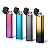Briquet à gaz ABS portable et économique, rechargeable, pour cuisine, flamme au butane, unique, vente en gros Chine, briquet électronique