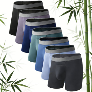 Calzoncillos de Bambú CELINNE para Hombre, Sin Costuras, Cintura Elástica, Bolsa Delantera, Transpirables, Casuales, para Uso Diario - Product Image 4