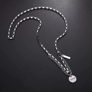 Collana da uomo <span class=keywords><strong>con</strong></span> ciondolo ispirazionale semplice, stile hip-hop, catena per maglione, gioielli <span class=keywords><strong>maschili</strong></span> - Product Image 2