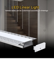 Profilé LED flexible en aluminium à encastrer, alliage 6063 CE, pour éclairage sans joint sur plafond et mur en plâtre courbé