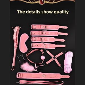 Поставка от производителя, самотовары, наручники, Хлысты для взрослых, набор с кожаными ограничителями, веревка, связывание, Экипировка, секс-игрушки - Product Image 2
