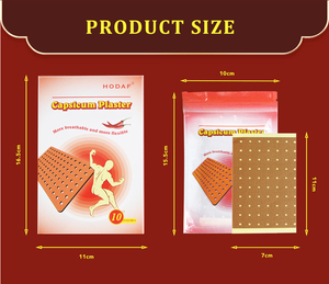 OEM ODM 漢方唐辛子貼り薬 痛み緩和用 1箱10枚入り 卸売 長時間効果 漢方薬用貼り薬 小サイズ - Product Image 5