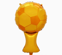 Ballons en aluminium 3D sur pied en forme de trophée de football, de chaussure de baseball et de Glabos pour la décoration de fête et l'ambiance de match de football