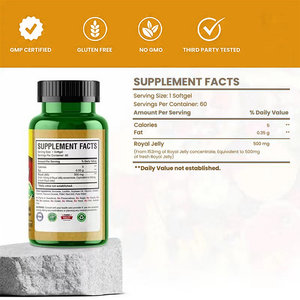 Nouveauté <span class=keywords><strong>Gelée</strong></span> <span class=keywords><strong>royale</strong></span> personnalisée 500mg, formule avancée, favorise le bien-être nutritionnel, soutient une <span class=keywords><strong>forte</strong></span> immunité, capsules souples - Product Image 4
