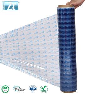 Película Estirable de PE Impresa Personalizada de 35μm y 500mm, Envoltura para Palés con Logotipo de Marca, Fabricante de Dongguan, Venta al por Mayor - Product Image 1
