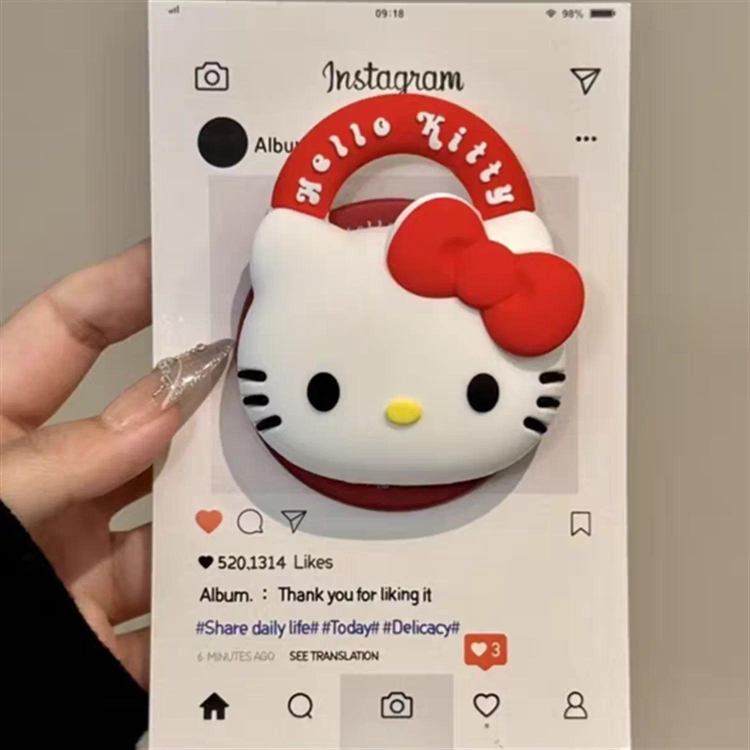 Bolso de silicona fondo rojo gato