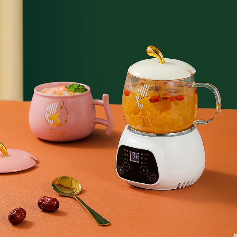 Пользовательская портативная Автоматическая электрическая чашка для кипячения питьевой воды, чашка для офиса с подогревом, многофункциональная электрическая чашка для тушения