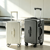 Valise de voyage minimaliste à compression sous vide de qualité supérieure, imperméable, anti-rayures, avec serrure, pour les voyages d'affaires et les vacances