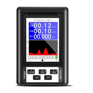 BR-9B Xr1 Pro Xách Tay Geiger Truy Cập Bức Xạ Hạt Nhân Detector Cá Nhân Bức Xạ Đo liều EMF Meter