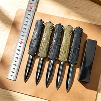 Couteau de survie portable de haute qualité avec manche en plastique et lame en acier 5CR13MOV, couteau de chasse EDC multifonctionnel, couteau de poche