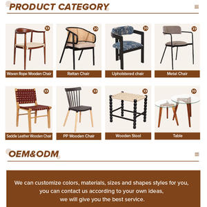 Meubles de salle à manger modernes de <span class=keywords><strong>style</strong></span> <span class=keywords><strong>scandinave</strong></span> Fauteuil de siège en tissu à cadre en bois de CAOUTCHOUC massif <span class=keywords><strong>Chaise</strong></span> de salle à manger à dossier en rotin - Product Image 6