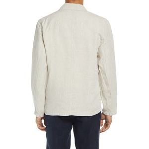 เสื้อเชิ้ตผ้าลินินผสมฝ้ายแขนยาวติดกระดุมสำหรับผู้ชายสั่งทำขายส่ง - Product Image 3