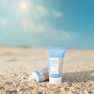 ไนอาซินาไมด์แบบหลอดรูปไข่แบนสำหรับกันแดดเพื่อผิวขาวสำหรับดูแลผิว SPF 50 PA +++ แบบกำหนดเอง - Product Image 4