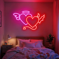 Al Aire Libre Led Neon Heart Light Love Me Neon Sign Custom Love Sweet Dreams