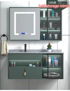 حار بيع الحديثة الأبيض حوض الغسيل مع مجلس الوزراء تخزين الغسيل غرفة بالوعة مغسلة للماء كومبو طقم مكياج الحمام - Product Image 6