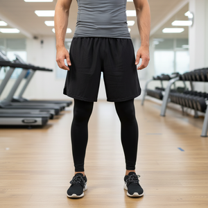 Ropa Deportiva para <span class=keywords><strong>Hombre</strong></span>, Leggings Deportivos para Gimnasio, <span class=keywords><strong>Pantalones</strong></span> Cortos de Compresión para Correr, <span class=keywords><strong>Pantalones</strong></span> Deportivos para Ejercicio Físico - Product Image 3