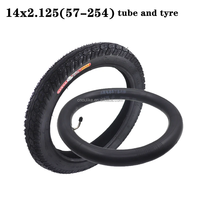 Pneu extérieur 14 pouces avec chambre à air en butyle 14x2.125 pour Ninebot One S2 A1 pour de nombreux scooters électriques à essence E-Bike Monocycle Tyre