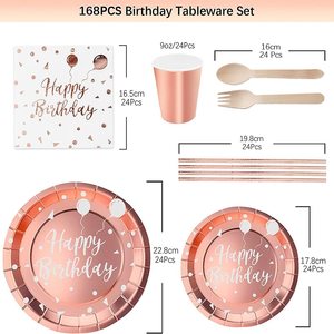 Vente Festival thème fête <span class=keywords><strong>anniversaire</strong></span> célébration fournitures <span class=keywords><strong>Table</strong></span> décoration papier <span class=keywords><strong>jetable</strong></span> vaisselle ensemble - Product Image 2