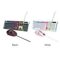 KSC-734 GUANGYING USB kablolu oyun RGB klavye fare seti ucuz yeni klavye ve fare setleri