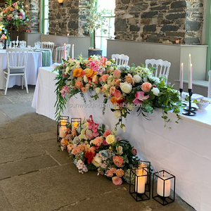 Sunwedding Hoa Đầy Màu Sắc Trang Trí Lụa Hoa Vòm Đám Cưới Nền Nhân Tạo Hoa Vòm - Product Image 5