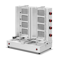 Offre Spéciale nouvelle Rotation automatique Non manuelle en acier inoxydable Frozen Doner Kebab Gas Lave Rock Grill Rotisserie Rotary Shawarma Machine
