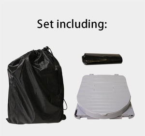 Toilettes portables miniatures pour camping-car et extérieur, urinoir d'urgence avec abri amovible et couvercle pliable, design moderne pour les voyages des personnes âgées - Product Image 6