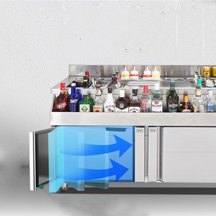 Mobile Bartender Station - Stainless Steel Cocktail Counter
