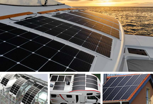 <span class=keywords><strong>Pannelli</strong></span> <span class=keywords><strong>Solari</strong></span> Flessibili Impermeabili in PET Mono 80W 100W 150W 12V18V per Rimorchi Barche Camper Campeggio Camion - Product Image 4